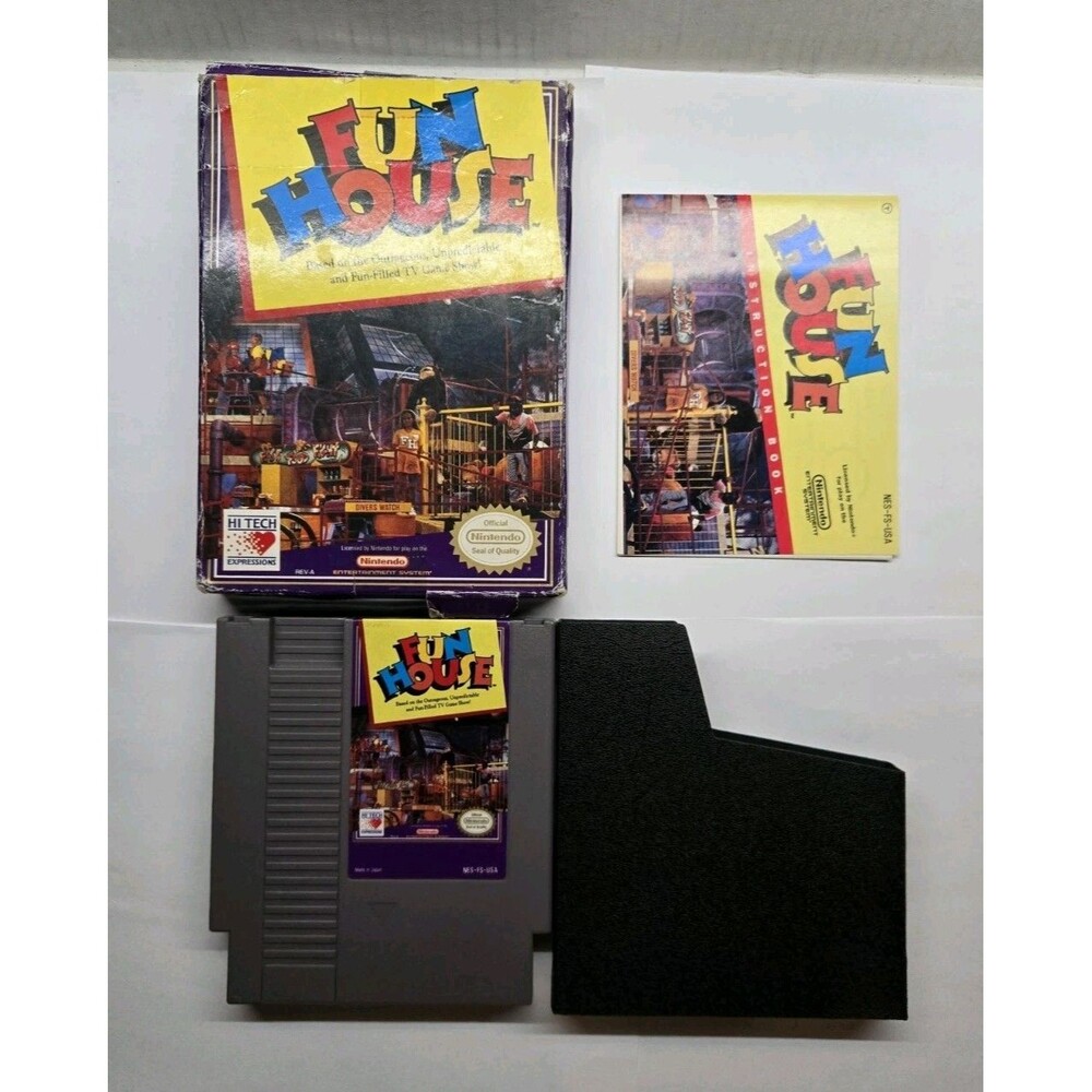 Fun House (Nintendo Entertainment System NES, 1991) Complete CIB TESTED